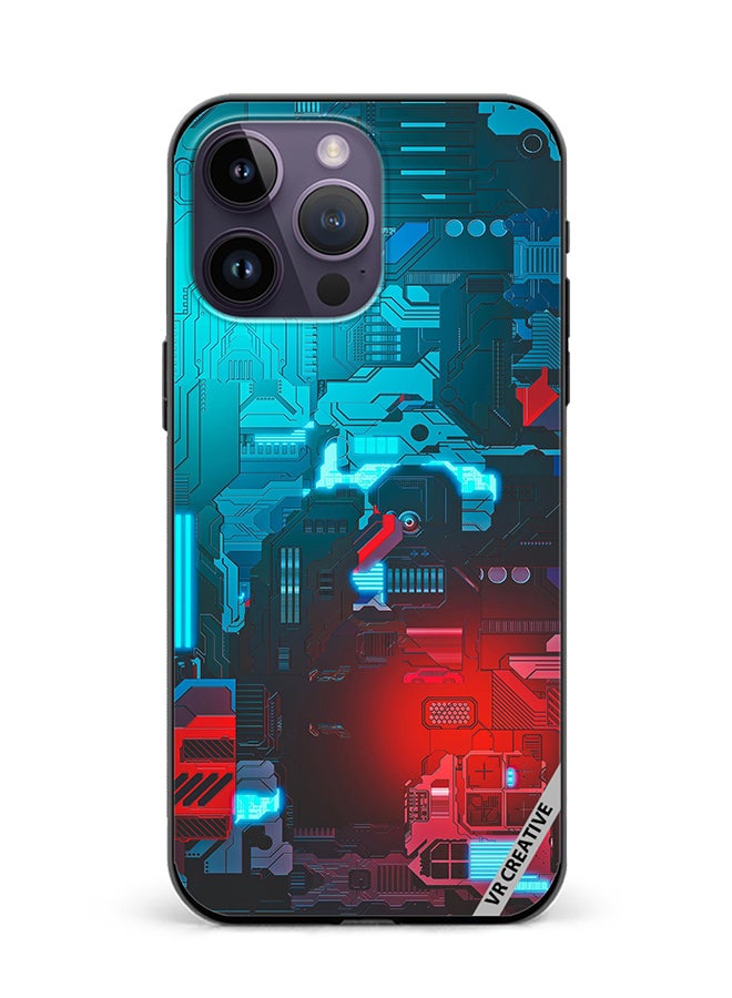VR CREATIVE Protective Case Cover For Apple iPhone 16 Pro Max Tech M7 Design Multicolour