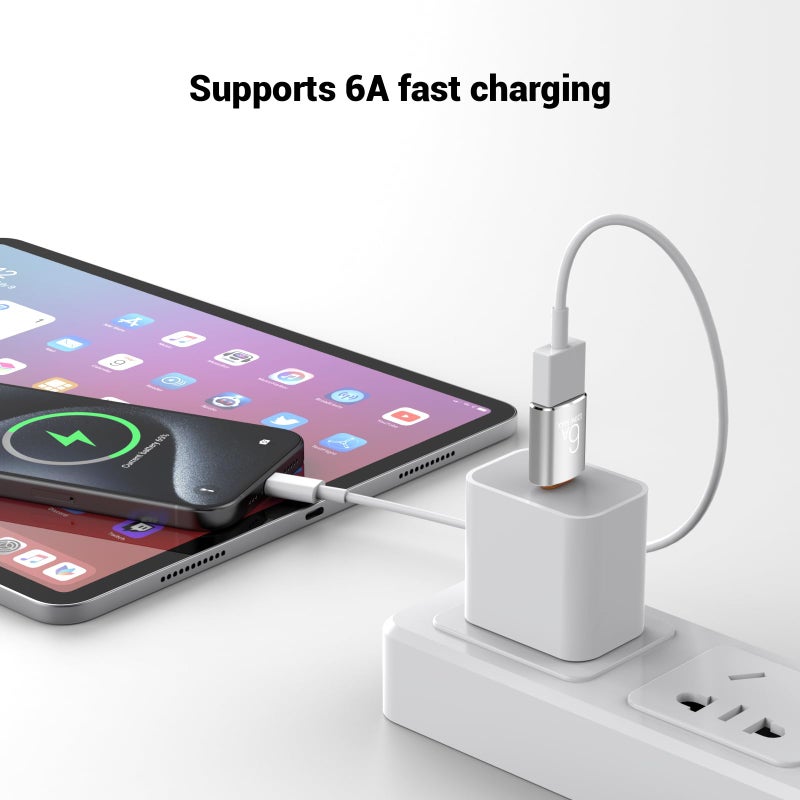 Pastall 8 Pack 10Gbps/120W Type C Male to USB Female OTG Adapter, Black USB C to USB3.1 Adapter for Smartphone, PC, Laptop, Tablet, Keyboard etc. - Image 4