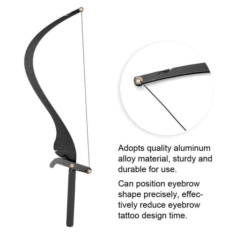 Eyebrow Line Mark Ruler, Eyebrow Marker Ruler Microblading Eyebrow Positioning Line Sponge Measure Tool Set Eyebrow Corrector for Eyebrow Drawing Line Kit for Eyebrow Mapping(Black) - Image 3