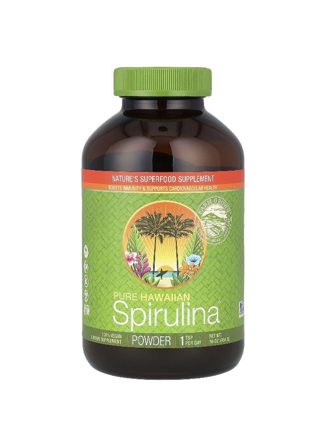 Nutrex Hawaii - Nutrex Hawaii, Pure Hawaiian Spirulina, Powder, 16 oz (454 g) - Image 1