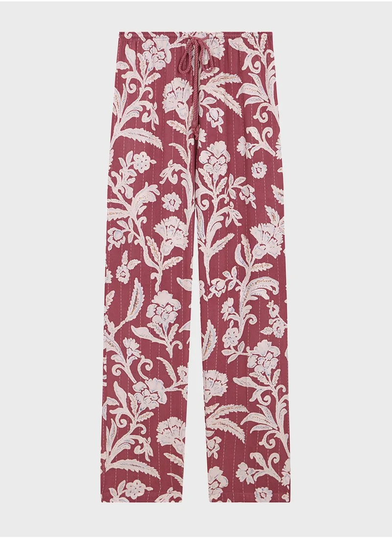 women'secret Paisley Print Pyjama Pants