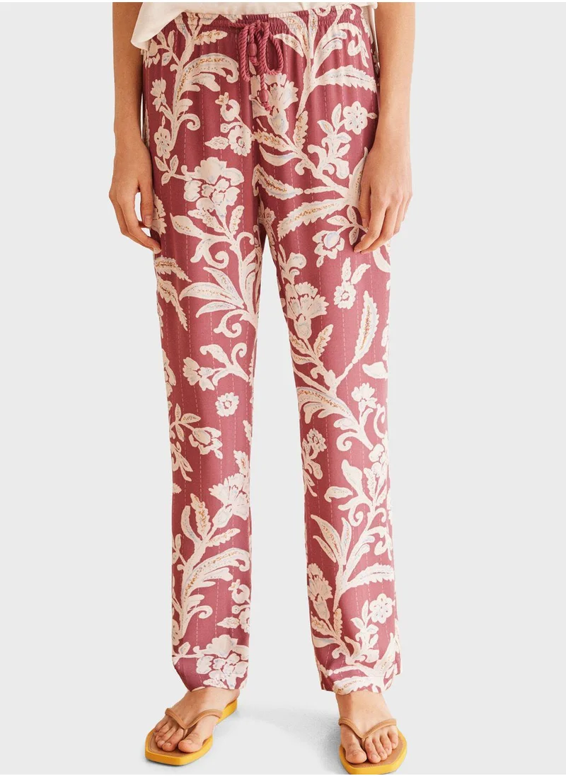 women'secret Paisley Print Pyjama Pants