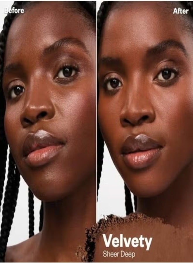 كوساس بودرة تثبيت وتنعيم نباتية خالية من التلك من كوساس كلاود سيت، مخملية - شفافة عميقة 9.5 جرام - خفيفة الوزن، لمسة نهائية شفافة - Image 2