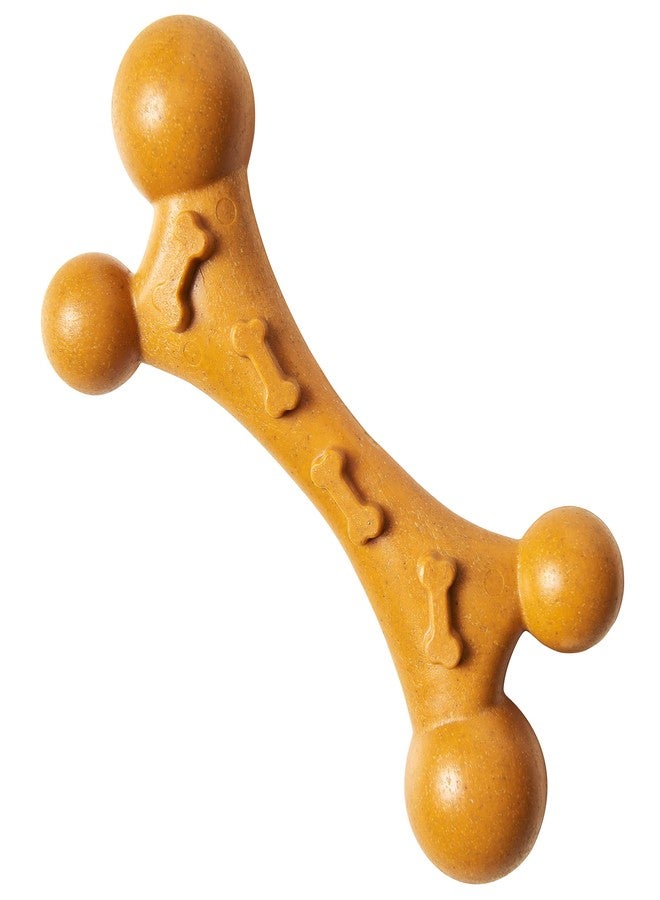 SPOT Bam-Bones Nubby Bone - Made with Strong Bamboo Fiber, Durable Long Lasting Chew Toy for Light to Moderate Chewers for Dogs & Teething Puppies Under 40lbs, 7in Allergen Free Peanut Butter Flavor - Image 2