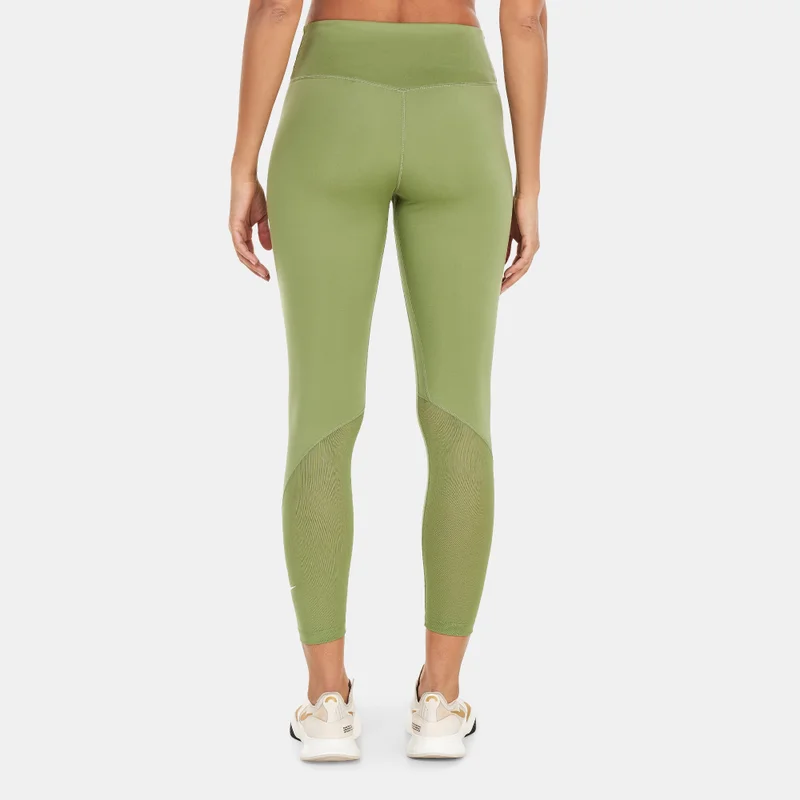 Nike Women's One Mid-Rise 7/8 Mesh-Panelled Leggings