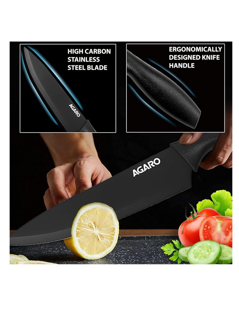 AGARO Agaro royal 6 pcs kitchen knife set with covers  - Image 3