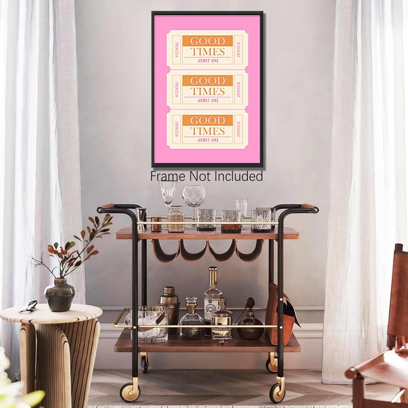 DFAIUY Good Times Ticket Retro Wall Art Poster - Image 5