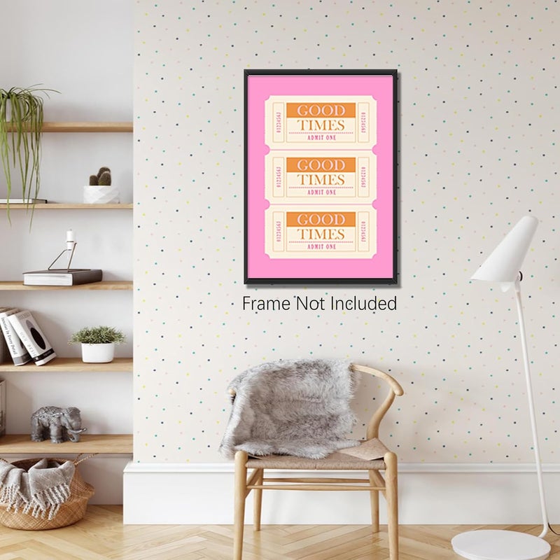 DFAIUY Good Times Ticket Retro Wall Art Poster - Image 4
