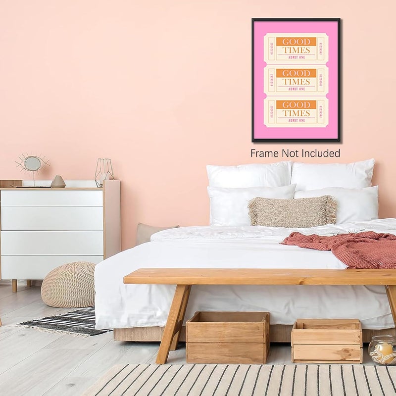 DFAIUY Good Times Ticket Retro Wall Art Poster - Image 2