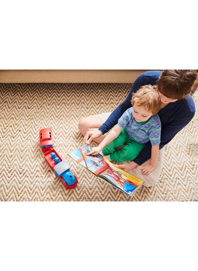 Green Toys Green Toys Train & Storybook Set - Pretend Play, Motor Skills, Reading, Kids Toy Vehicle Gift Set. No BPA, phthalates, PVC. Dishwasher Safe, Recycled Materials, Made in USA.  - Image 5