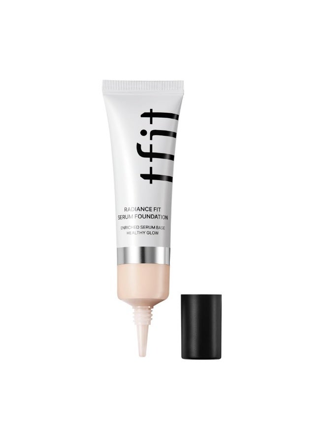 TFIT Radiance Fit Serum Foundation - Flawless Coverage, Dewy finish, Long-lasting, Lightweight, Korean Makeup, (C01 Porcelain, 30g) - Image 3