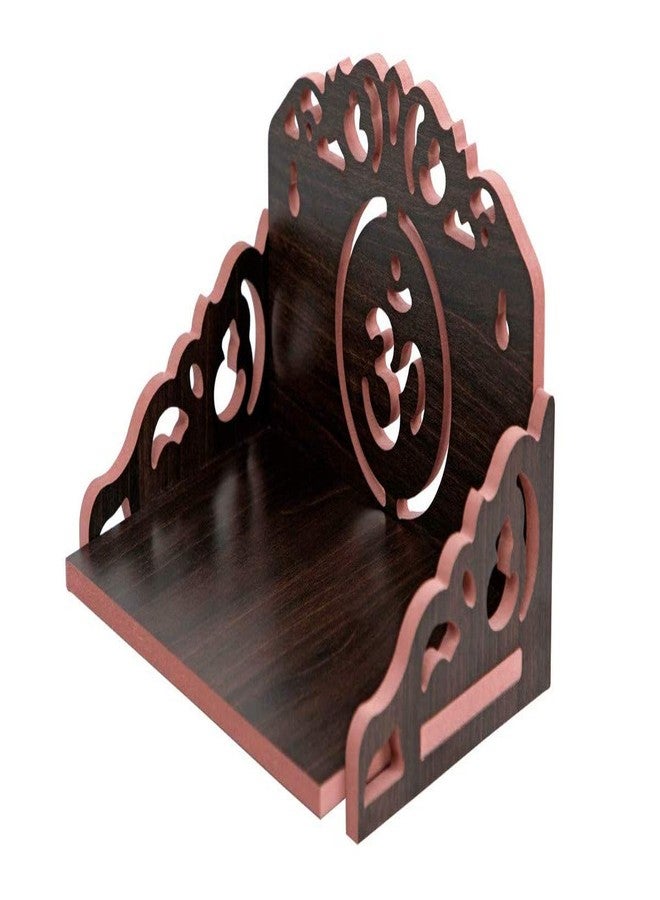 PEGRIM Art and Craft Wooden Temple Wall Hanging and Table Top Home Mandir Temple Pooja Mandir (Black) - Image 1
