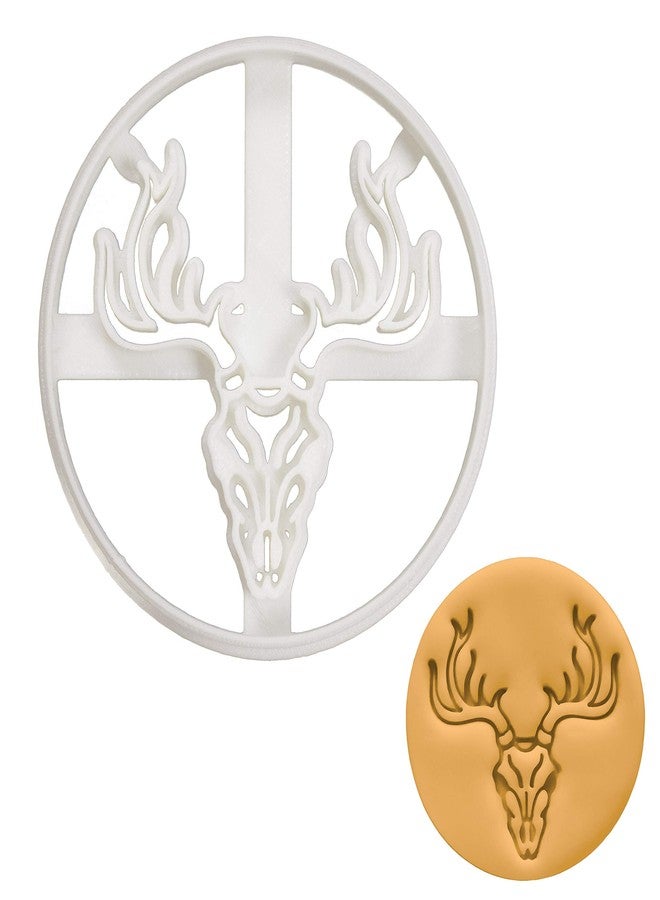 Bakerlogy Stag Skull cookie cutter, 1 piece - Bakerlogy - Image 1