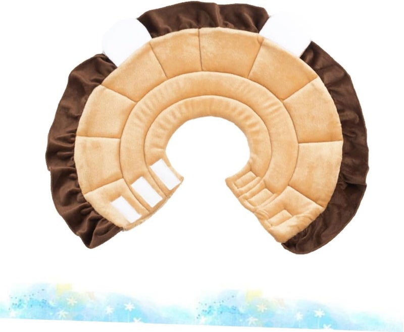 Lion Shape Pet Collar Neck Protective Anti-Scratch Dog Puppy Collar Soft Washable Cloth for Wound Healing - Image 2