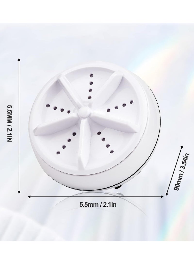 غسالة محمولة غسالة صغيرة 3in1 أضواء صغيرة موجات فوق صوتية مريحة للسفر المنزل الأعمال السفر USB - Image 3