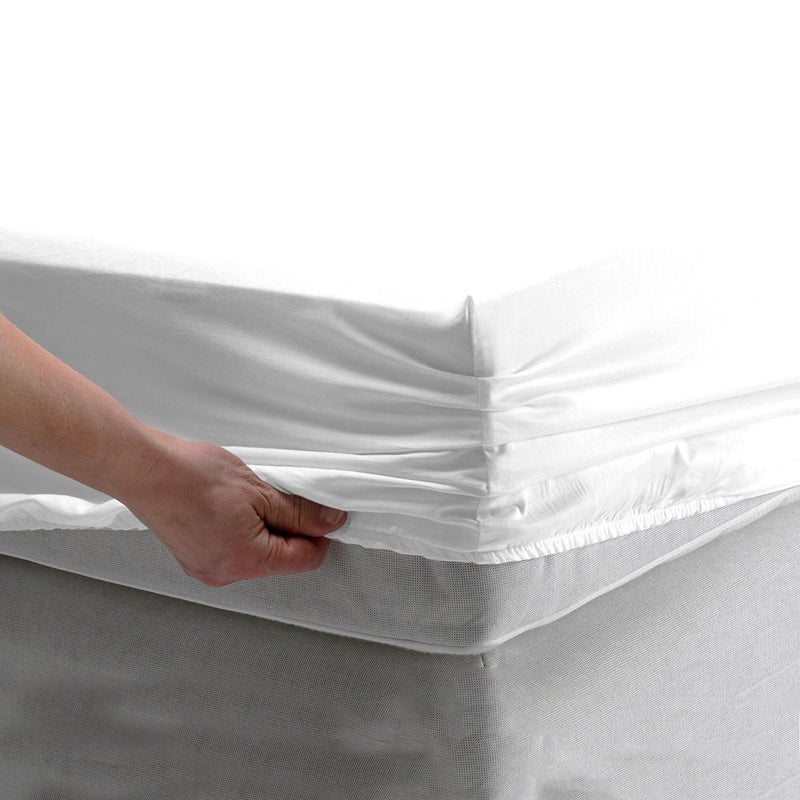 BedDecor Cal-King 500TC Super Soft Fitted Sheet ONE PCs 100% Egyptian Cotton 24 INCHES DEEP Pocket White Solid - Image 3