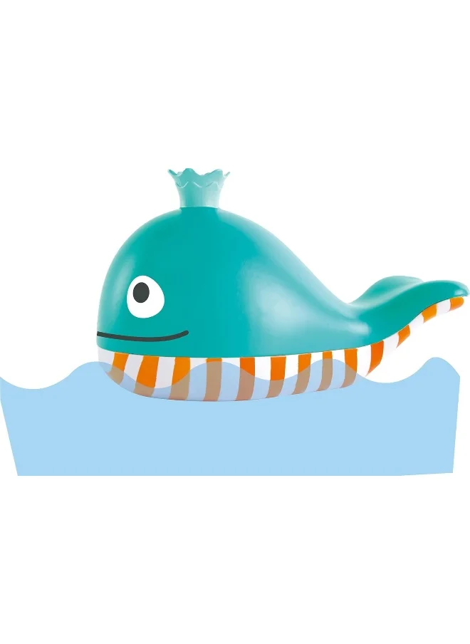هيب Bubble Blowing Whale | Cute Bath Toy for Kids | Fill Spout with Bubble Bath or Soap for Realistic Bubbles | Floats on Water | Easy to Clean | Ages 3 Years & Up