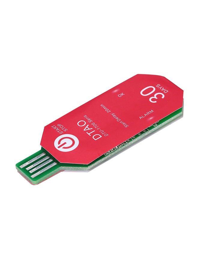 NIBEMINENT Waterproof USB 2.0 PDF Disposable Temperature Data Logger Red  - Image 1