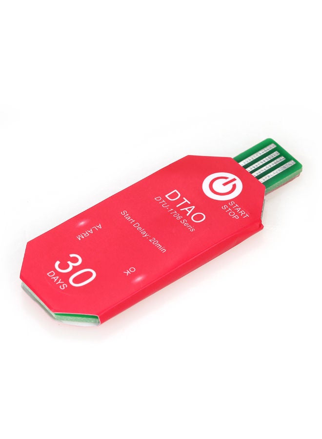 NIBEMINENT Waterproof USB 2.0 PDF Disposable Temperature Data Logger Red  - Image 2