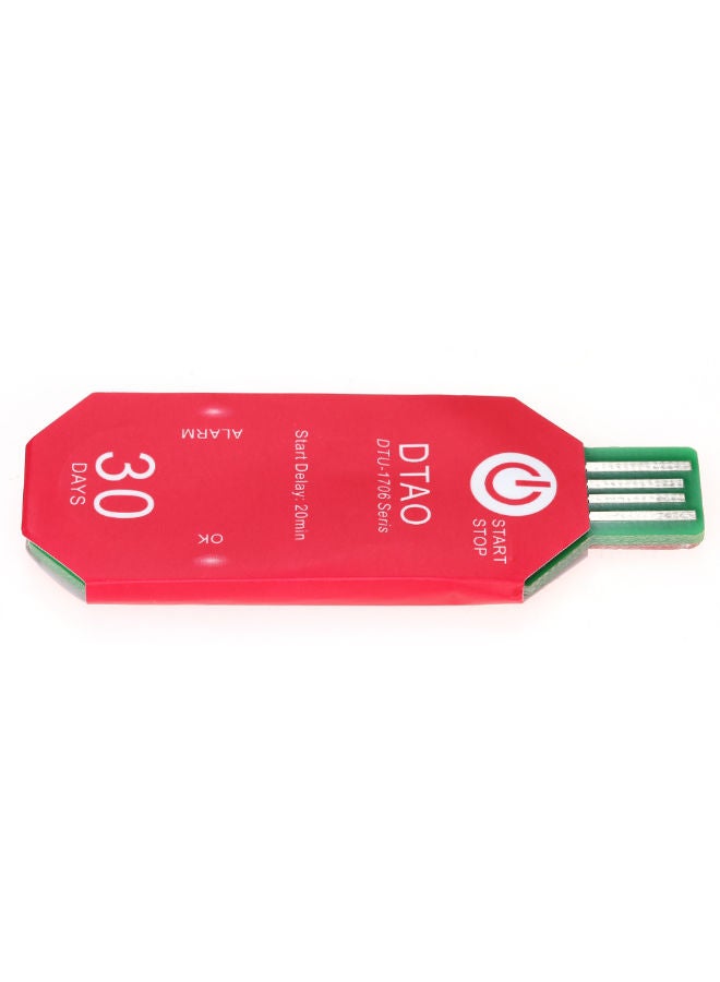 NIBEMINENT Waterproof USB 2.0 PDF Disposable Temperature Data Logger Red  - Image 3