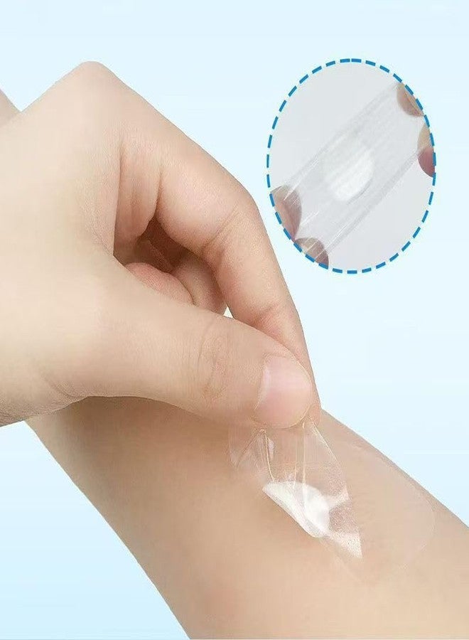 BetterJonny 120 Pcs Waterproof Ear Stickers, BetterJonny 4.4 * 6.8cm Mini Clear Adhesive Waterproof Bandages for Wounds,Ear Covers for Kids Swimming Shower,Disposable Cotton Protector for Water Sports - Image 2