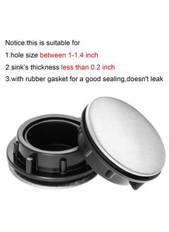 Tatuo Sink Hole Plug Sink Tap Hole Cover Kitchen Faucet Hole Cover Stainless Steel 2 Packs 1.1 To 1.7 Inch In Diameter  - Image 3