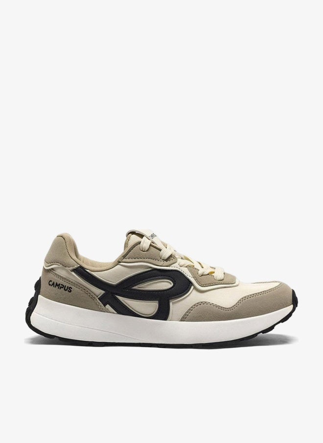 CAMPUS Men’s Off White Low Top Sneakers – Cool Retro Design Shoes with Bold Side Pattern and Modern Comfort - Image 2