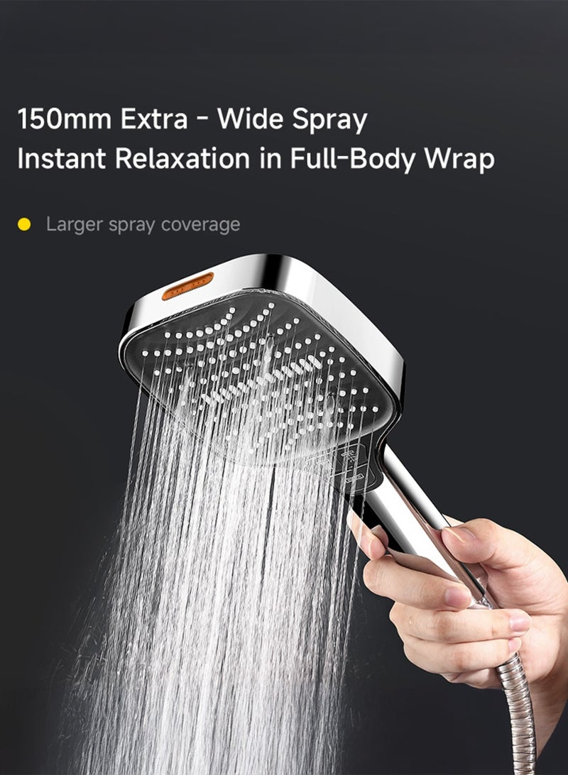 Deerma HS01 High-Pressure Filtered Shower Head with Turbo-Boost | 7 Modes & Powerful Spray Gun for Easy Cleaning - Image 4