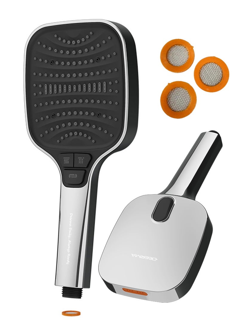 Deerma HS01 High-Pressure Filtered Shower Head with Turbo-Boost | 7 Modes & Powerful Spray Gun for Easy Cleaning - Image 2