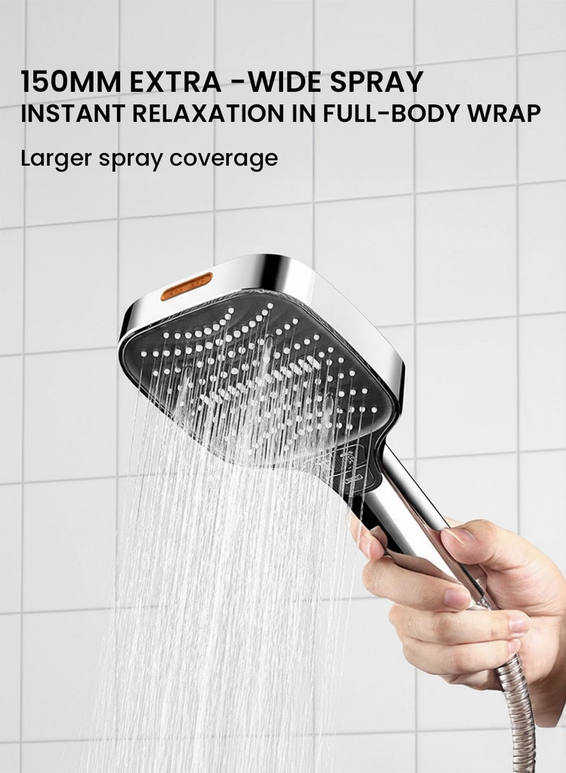 Deerma HS01 High-Pressure Filtered Shower Head with Turbo-Boost | 7 Modes & Powerful Spray Gun for Easy Cleaning - Image 4