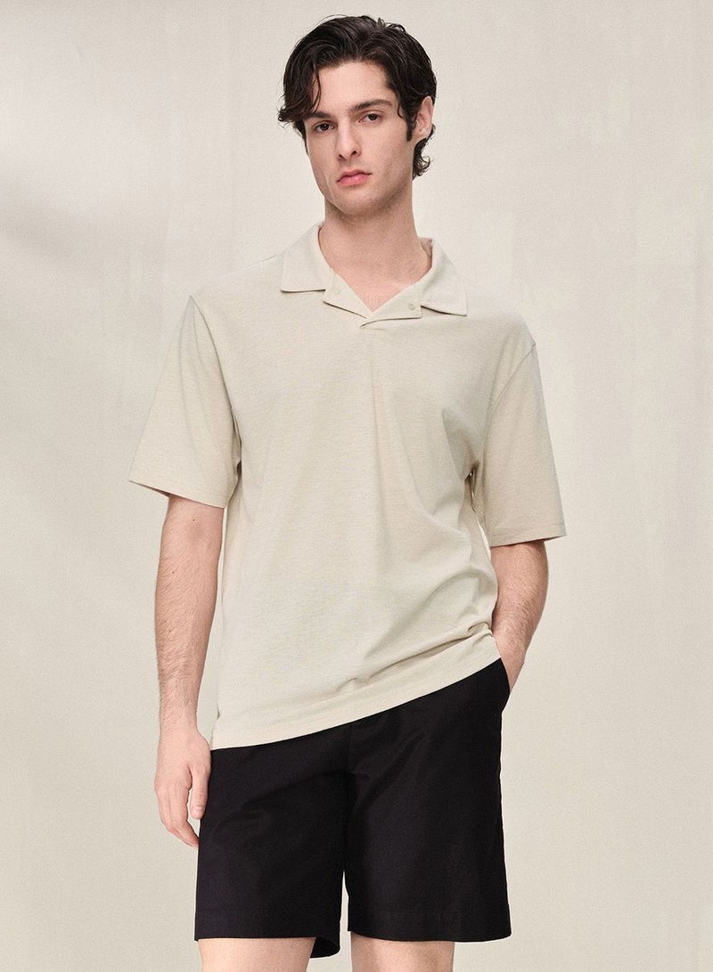 GIORDANO Men Regular Cotton Blend Polo - Image 1