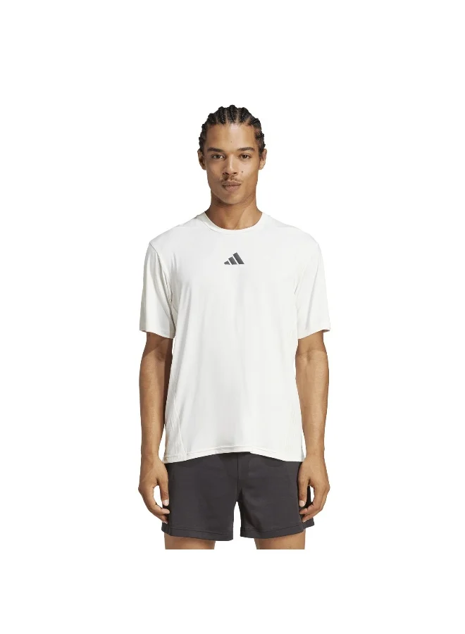 adidas D4T Int. Tee Beige Training T-Shirts For Men XS