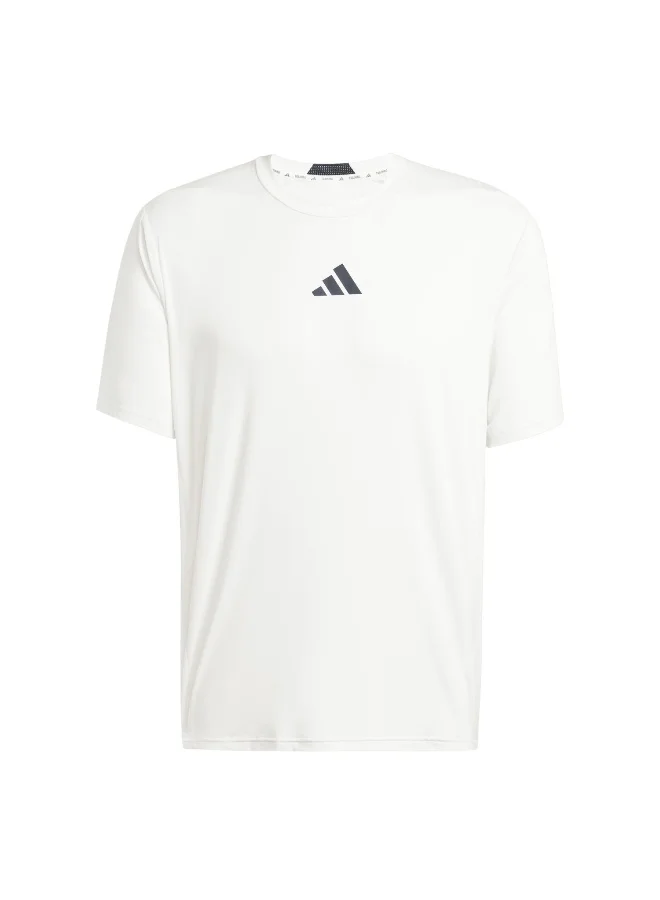 adidas D4T Int. Tee Beige Training T-Shirts For Men XS