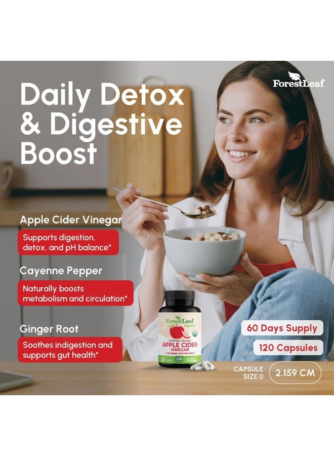ForestLeaf Organic Apple Cider Vinegar Pills - 1200mg - Image 4