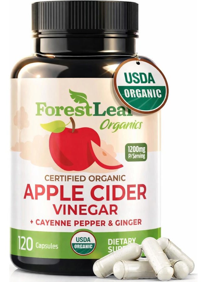 ForestLeaf Organic Apple Cider Vinegar Pills - 1200mg - Image 1