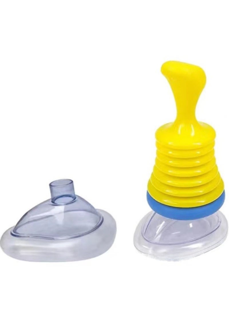 Generic Choking Relief Breathing Trainer Mask Yellow and blue (including adult/child mask) 