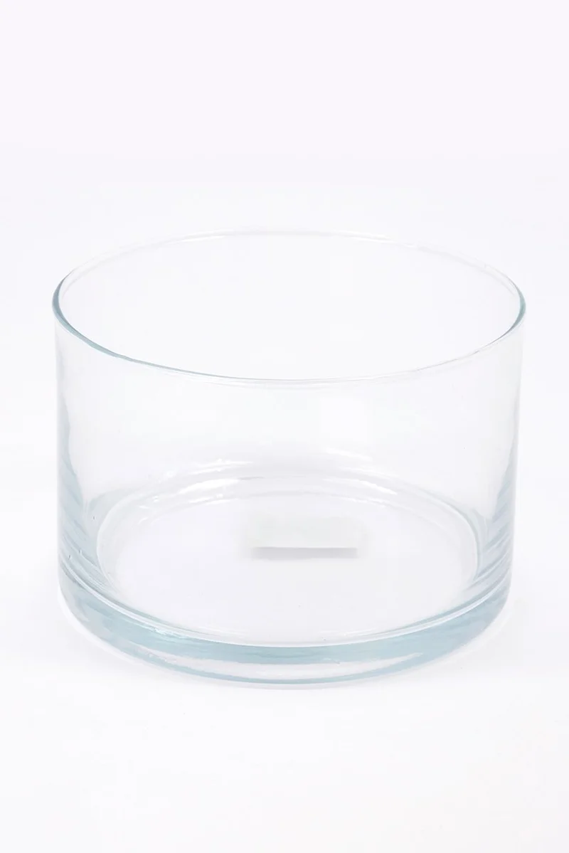 Muy Mucho Round Center Vase, Clear