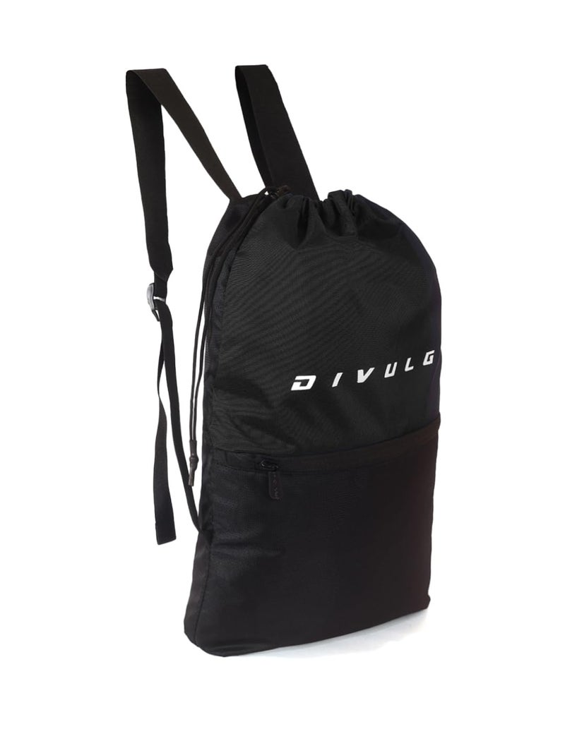 DIVULGE Thunder Drawstring Daypack bag, Sports bag, Gym bags With Zip pocket (16 L Backpack) - Image 4