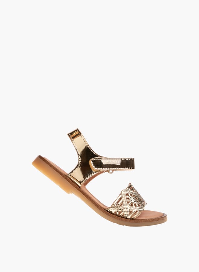 Pablosky Girls Strap Sandals With Hook And Loop Closure  - Image 5