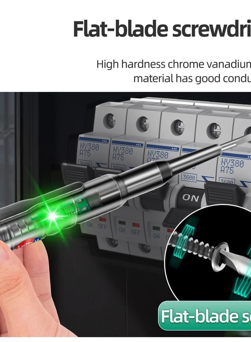 Fuse Tester,B14 24  Tester Electric Induced Electric Screwdriver Probe With Indicator Light Sound and Light Alarm Test Pen - Image 3