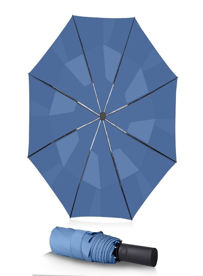 BAODINI Windproof Umbrella for Rain Folds Easily Automatic Open Close 46 inch Compact Travel Portable Umbrella for Men and Women - Image 1