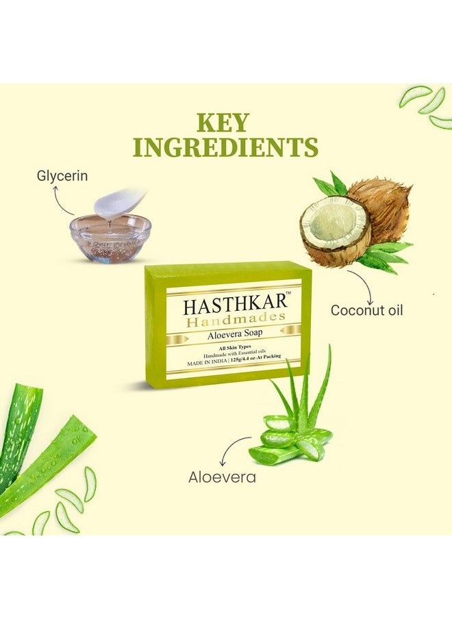 byPurenaturals Hasthkar Handmades Handmade Natural Herbal Glycerin Assorted Bath Soap Combo 3 Gift Set 125M (Pack Of 10)  - Image 5