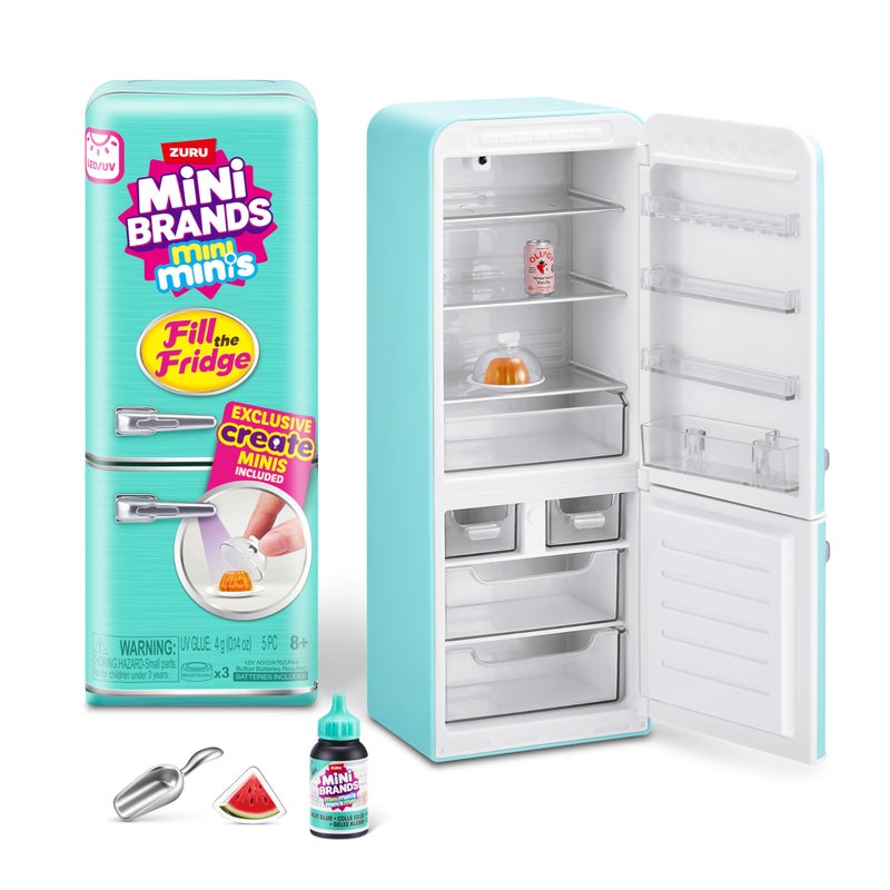 Mini Brands مجموعة ألعاب ملء الثلاجة ميني براندز مع ضوء UV من زورو للسلع القابلة للجمع DIY ريزين بلاي وصفة حصرية غير صالحة للأكل 8 - Image 2