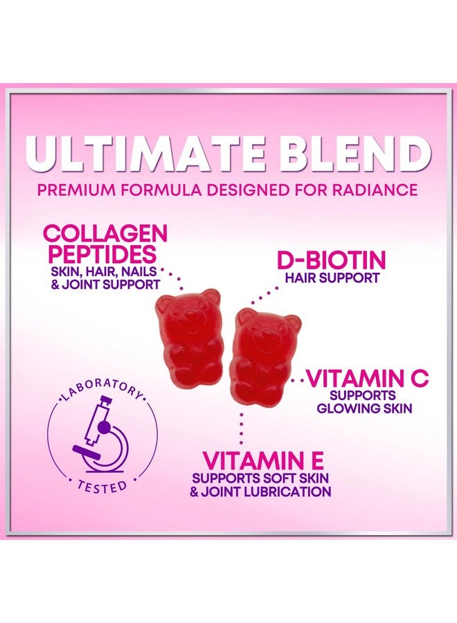 Hello Lovely! Collagen Peptide Gummies for Women with Biotin - Hydrolyzed Collagen for Hair, Skin, Nail, Bone Health & Joint Support - Extra Strength Best Peptides Supplement for Women & Men, Non-GMO - 60 Gummies - Image 3