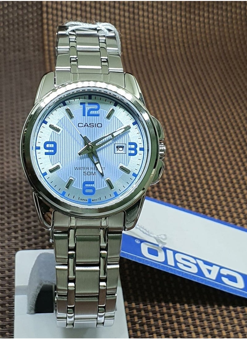 CASIO - Casio Women's Water Resistant Quartz Stainless Steel  Watch LTP-1314D-2AVDF Silver - Image 1