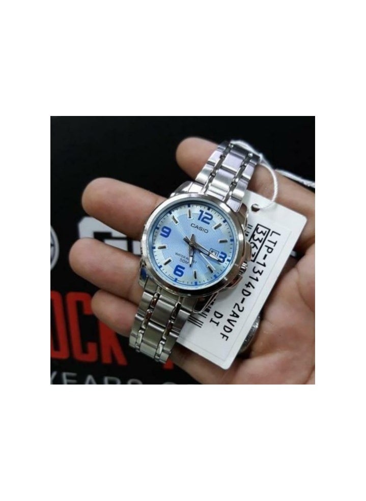 CASIO - Casio Women's Water Resistant Quartz Stainless Steel  Watch LTP-1314D-2AVDF Silver - Image 1