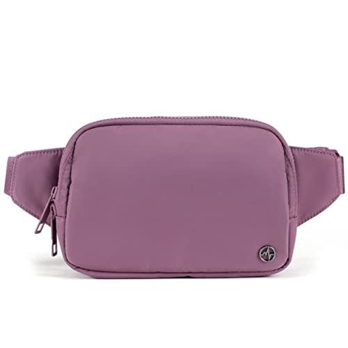 Pander Belt Bag Large 2L, Nylon Fanny Pack Purse for Women and Men with Adjustable Strap, Purple Lavender - Image 1