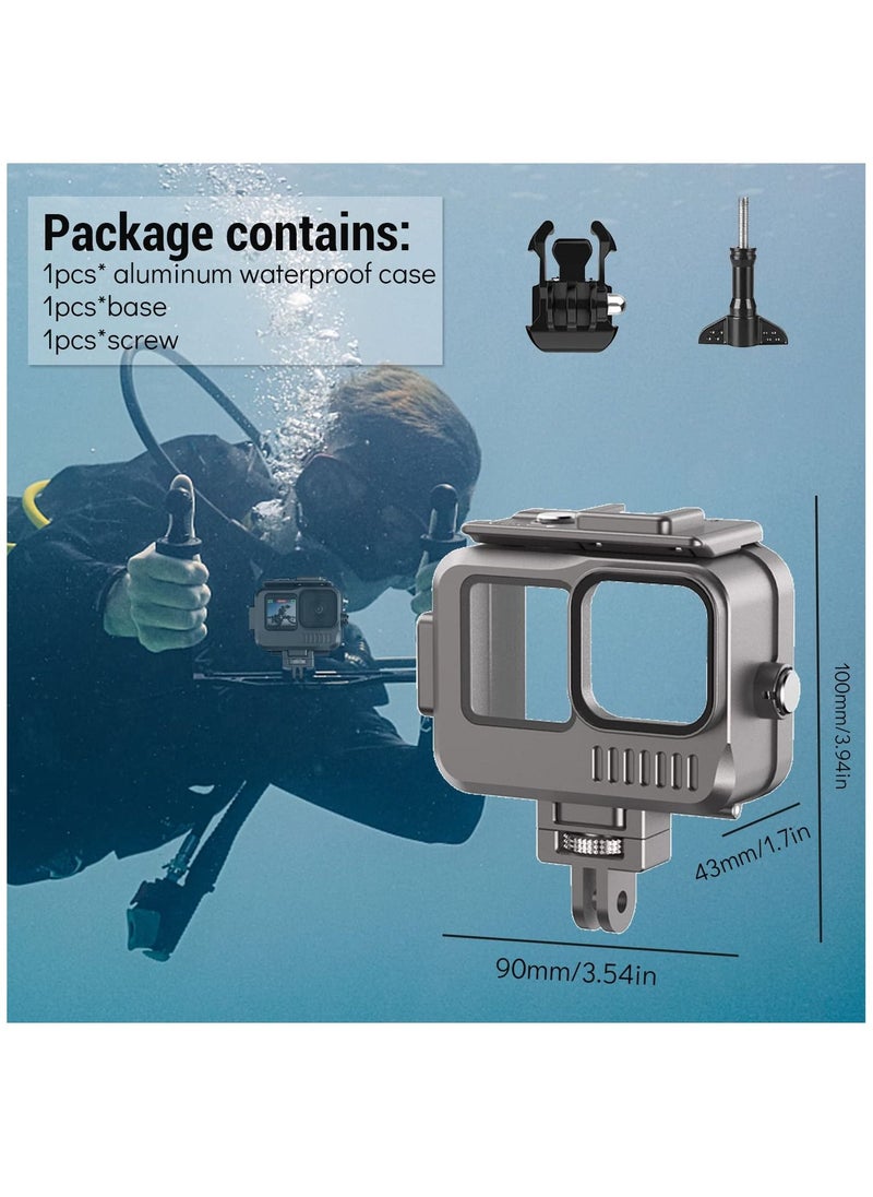 Y&D - Aluminum Waterproof Case for GoPro Hero 11/10/9 Black, Protective 131FTUnderwater Dive Housing Shell with 2 Cold Shoes Hero11/10/9 Black Action Camera - Image 1