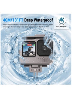 Y&D Aluminum Waterproof Case for GoPro Hero 11/10/9 Black, Protective 131FTUnderwater Dive Housing Shell with 2 Cold Shoes Hero11/10/9 Black Action Camera  - Image 2