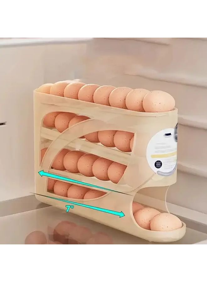 Yellow Egg Storage Organizer Auto Fill Gravity Fed System Holds 30 Eggs - Image 5